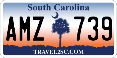 SC license plate AMZ739