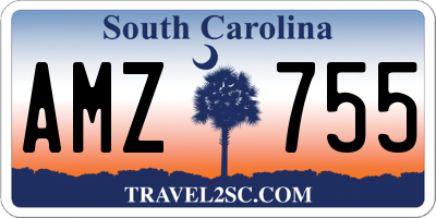 SC license plate AMZ755