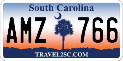 SC license plate AMZ766
