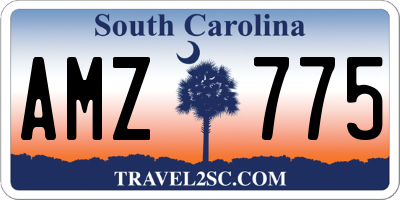 SC license plate AMZ775