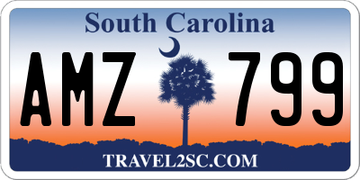 SC license plate AMZ799