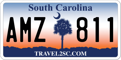 SC license plate AMZ811