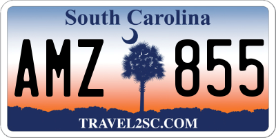 SC license plate AMZ855