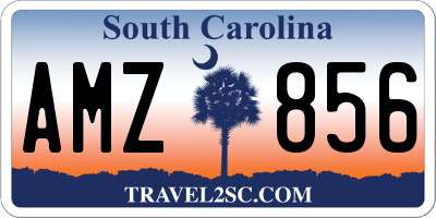 SC license plate AMZ856