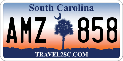 SC license plate AMZ858