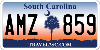 SC license plate AMZ859