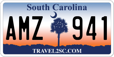 SC license plate AMZ941
