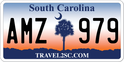 SC license plate AMZ979