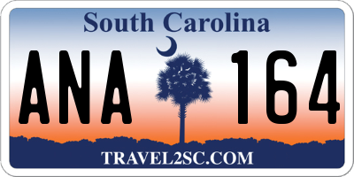 SC license plate ANA164
