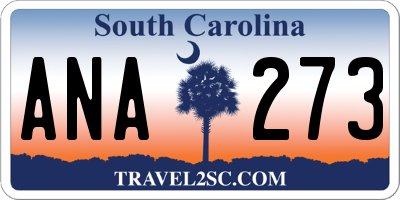 SC license plate ANA273