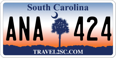 SC license plate ANA424