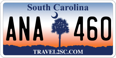 SC license plate ANA460