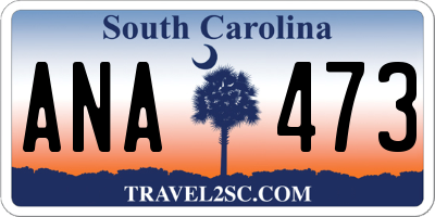 SC license plate ANA473