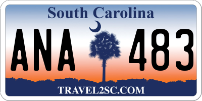 SC license plate ANA483