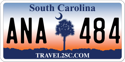 SC license plate ANA484