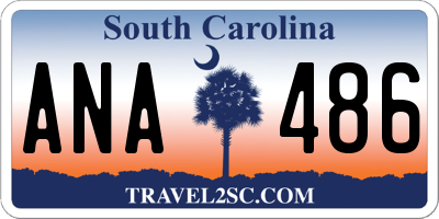 SC license plate ANA486