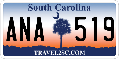 SC license plate ANA519