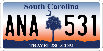 SC license plate ANA531