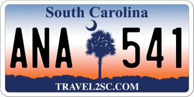 SC license plate ANA541