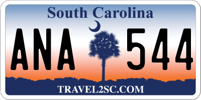 SC license plate ANA544