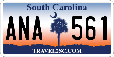 SC license plate ANA561