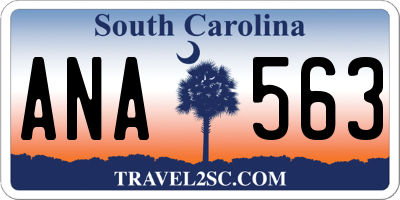 SC license plate ANA563