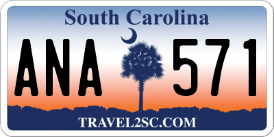 SC license plate ANA571