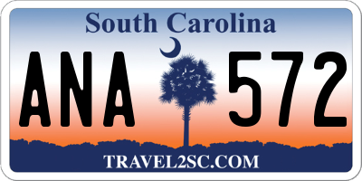 SC license plate ANA572