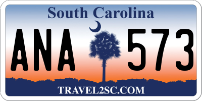 SC license plate ANA573