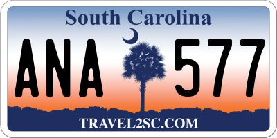 SC license plate ANA577