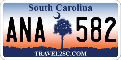 SC license plate ANA582