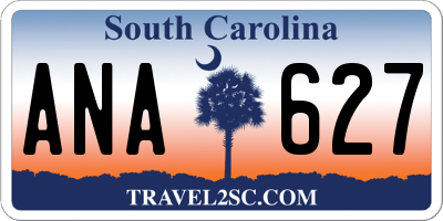 SC license plate ANA627