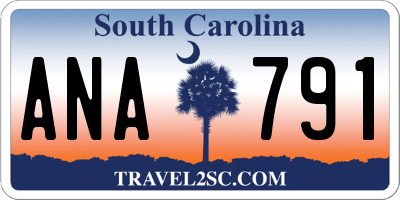 SC license plate ANA791