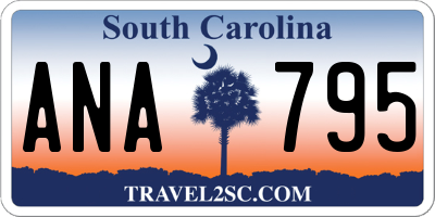 SC license plate ANA795