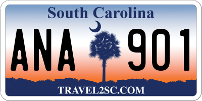 SC license plate ANA901