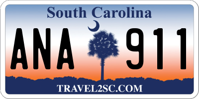 SC license plate ANA911