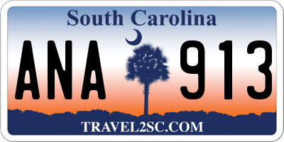 SC license plate ANA913