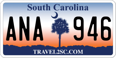 SC license plate ANA946