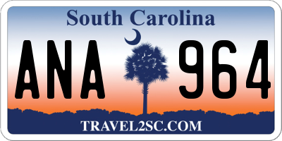 SC license plate ANA964