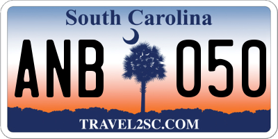 SC license plate ANB050