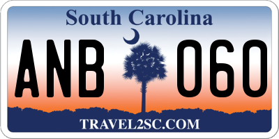 SC license plate ANB060