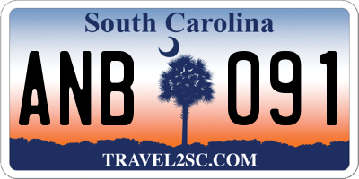 SC license plate ANB091