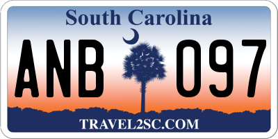 SC license plate ANB097