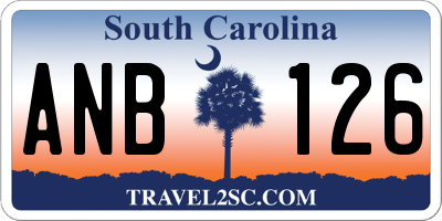 SC license plate ANB126