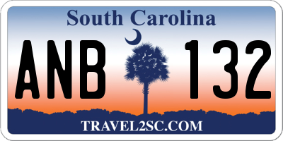 SC license plate ANB132