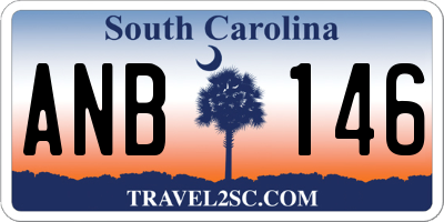 SC license plate ANB146