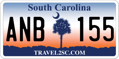 SC license plate ANB155
