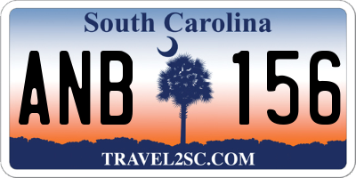 SC license plate ANB156