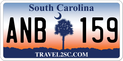 SC license plate ANB159