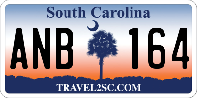 SC license plate ANB164